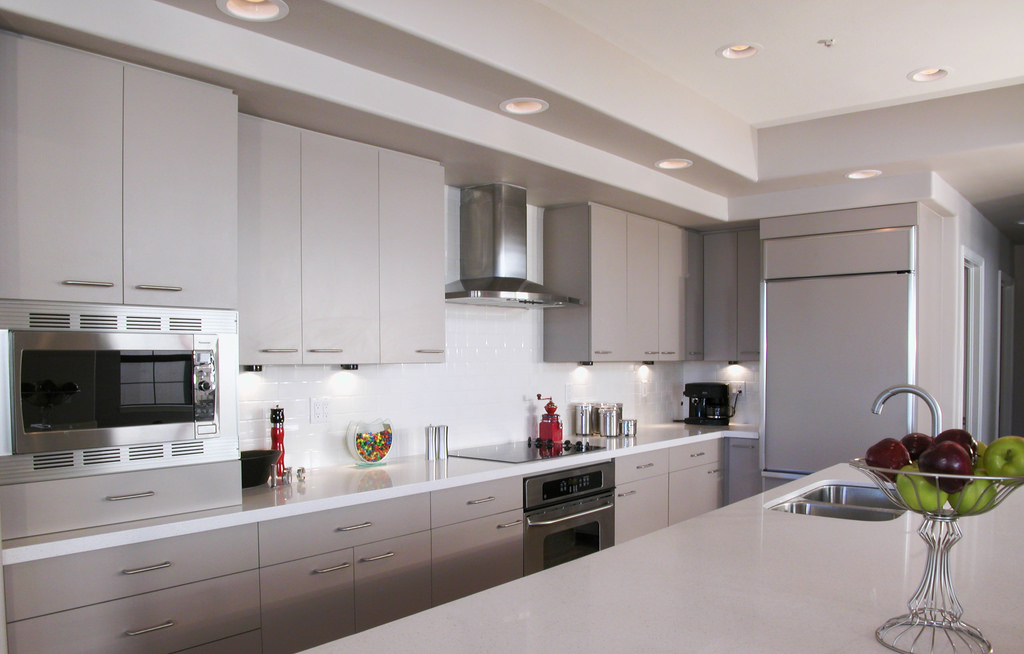 Clean kitchen space